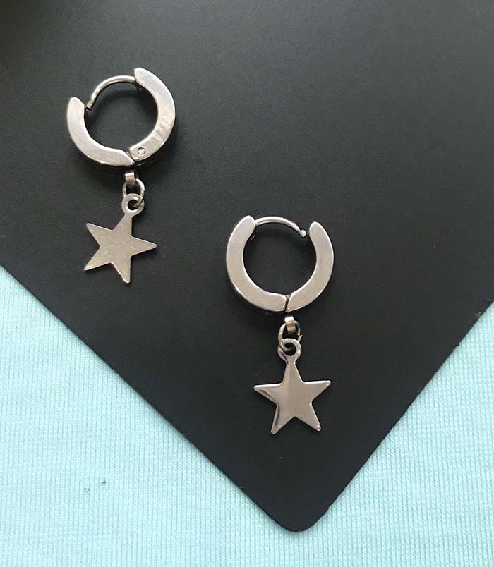 Bông tai khuyên tai ngôi sao unisex thời trang