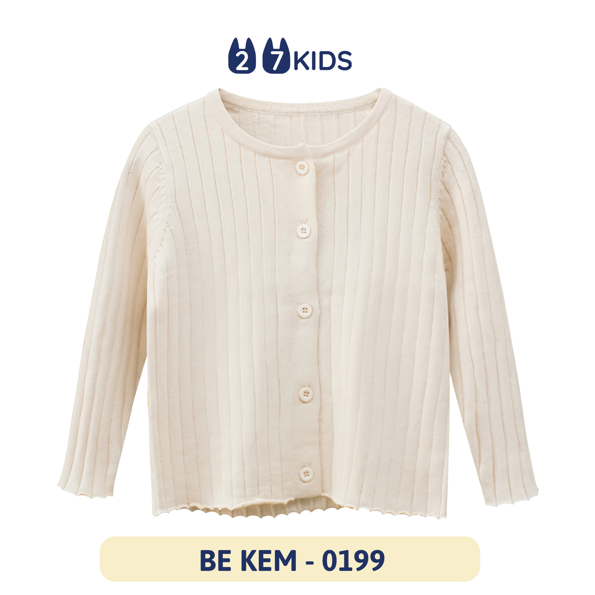 Áo len cardigan cài cúc bé gái 27Kids 27Home áo khoác len dài tay nữ cho trẻ từ 2-10 tuổi GLSW2