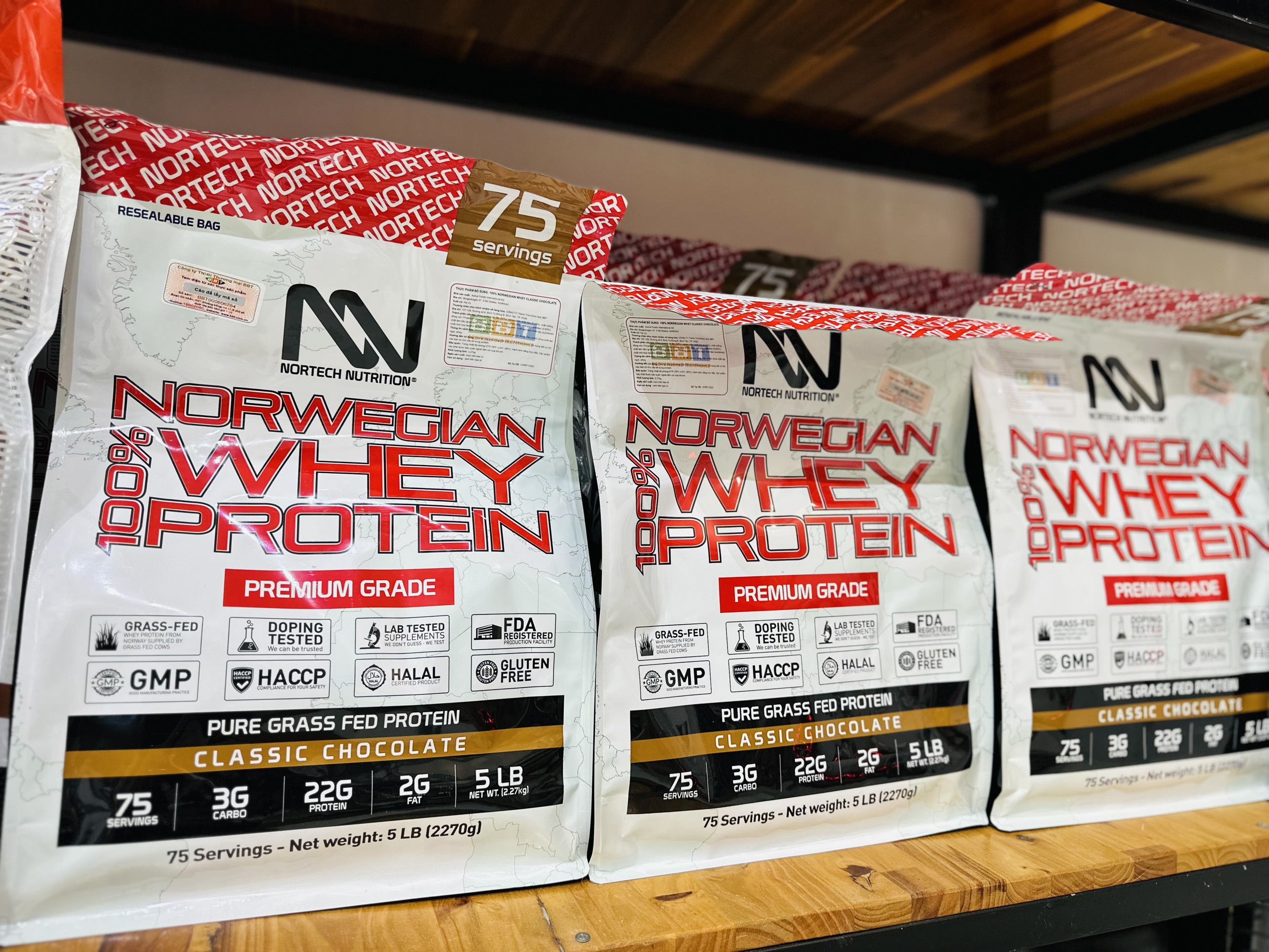 Nortech 100% Norwegian Whey Sữa Hỗ Trợ Tăng Cơ Giảm Mỡ, 22g Protein, Nhập khẩu Na Uy