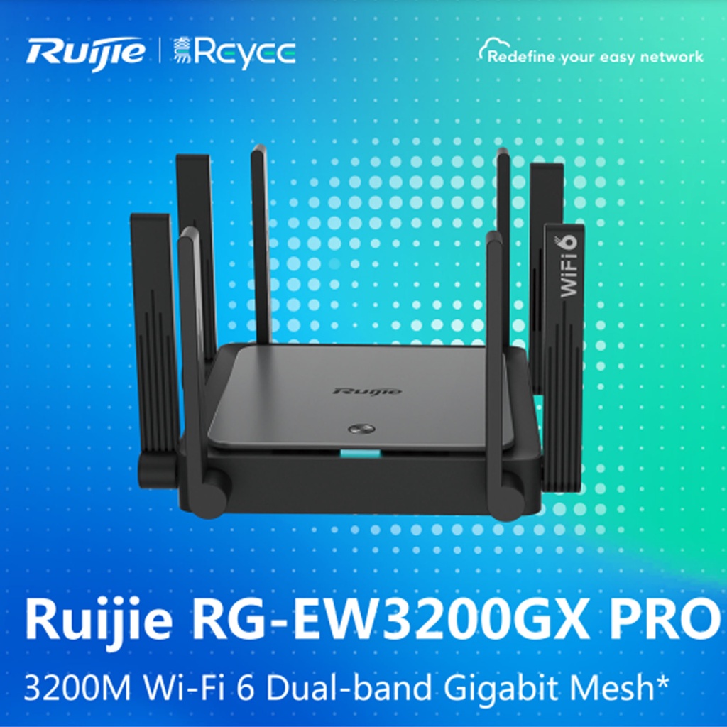 Router Wifi 6 MESH RUIJIE RG-EW3200GX PRO - hàng chính hãng