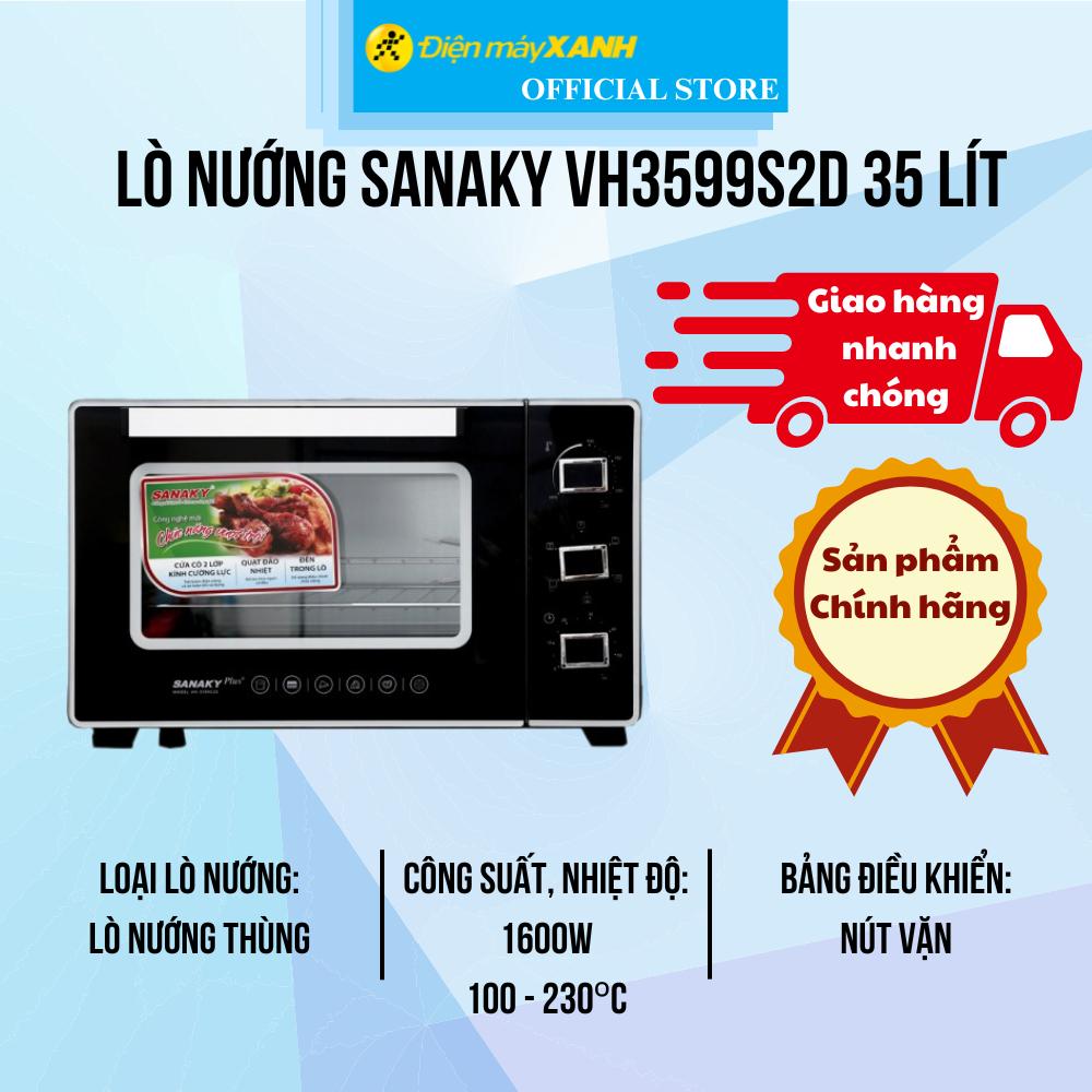 Lò nướng Sanaky VH3599S2D 35 lít - Hàng Chính Hãng