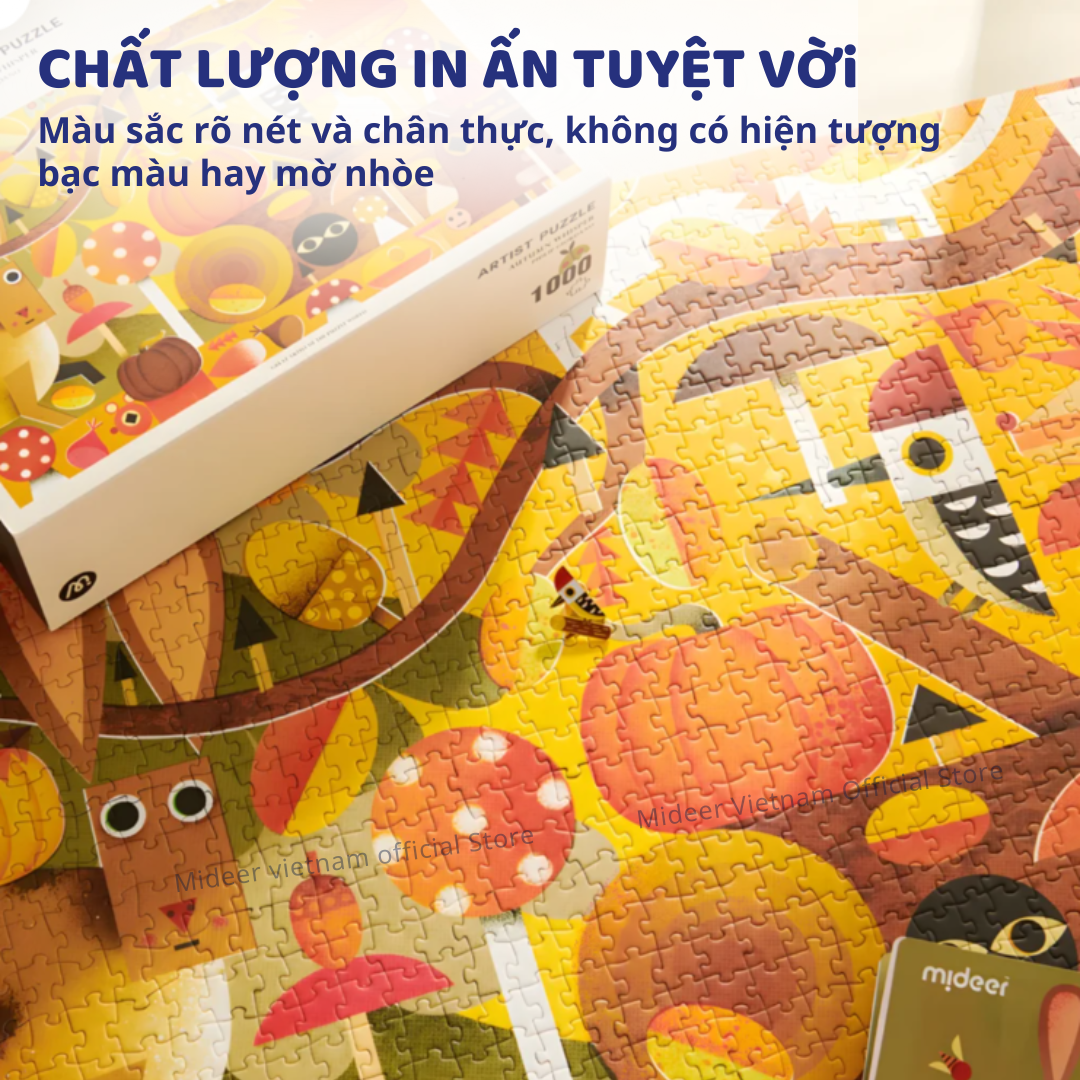 Xếp hình 1000 mảnh, 500 mảnh bộ ghép hình Mideer Artist Puzzle 1000 pcs
