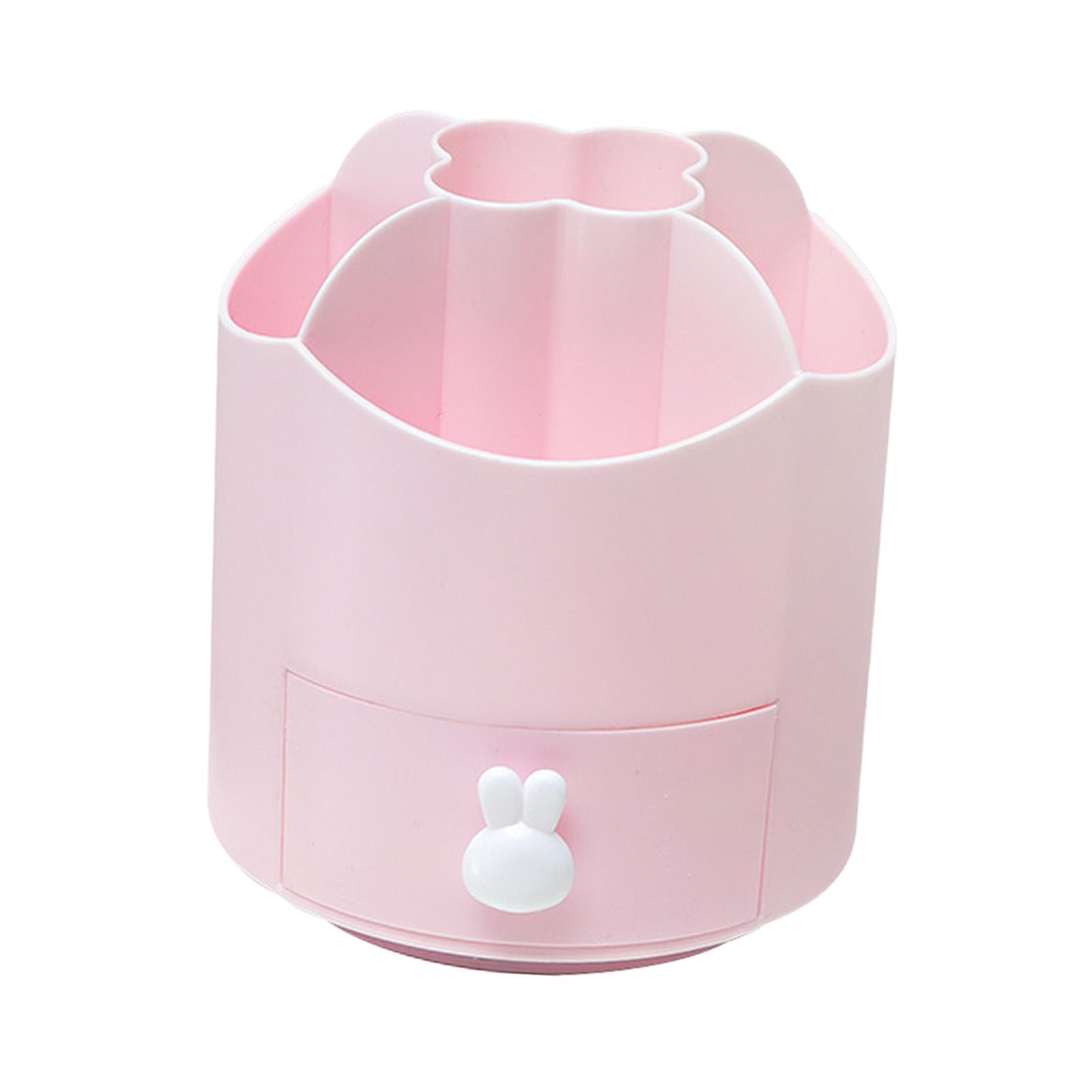 360 Degree Rotating Pencil Pen Holder Desktop Stationery Organizer Storage Box Desktop Storage Organizer for Card Stationery Office Supplies