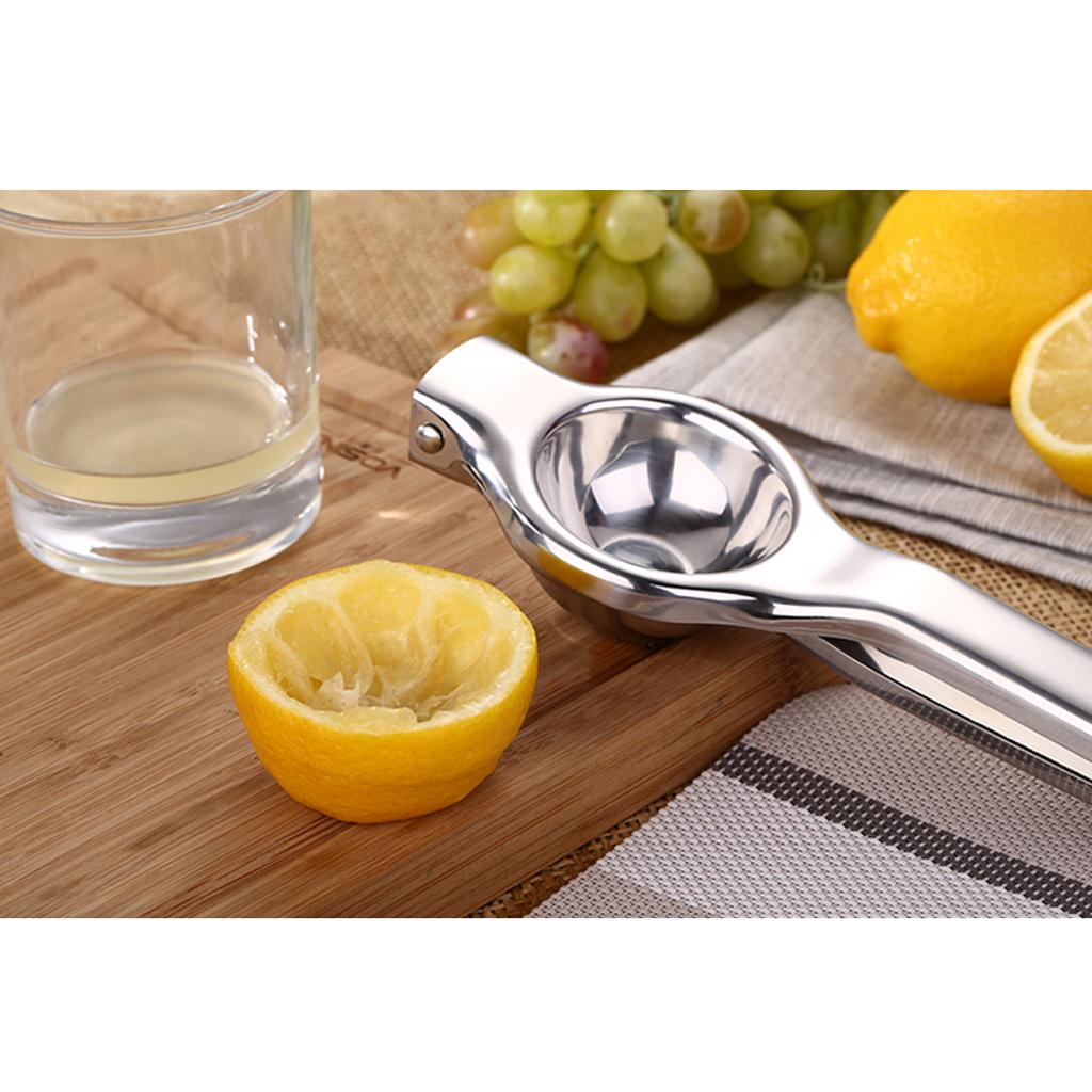 Juice Maker Squeezer Fruits Orange Citrus Lime Lemon Hand Held Manual Silver