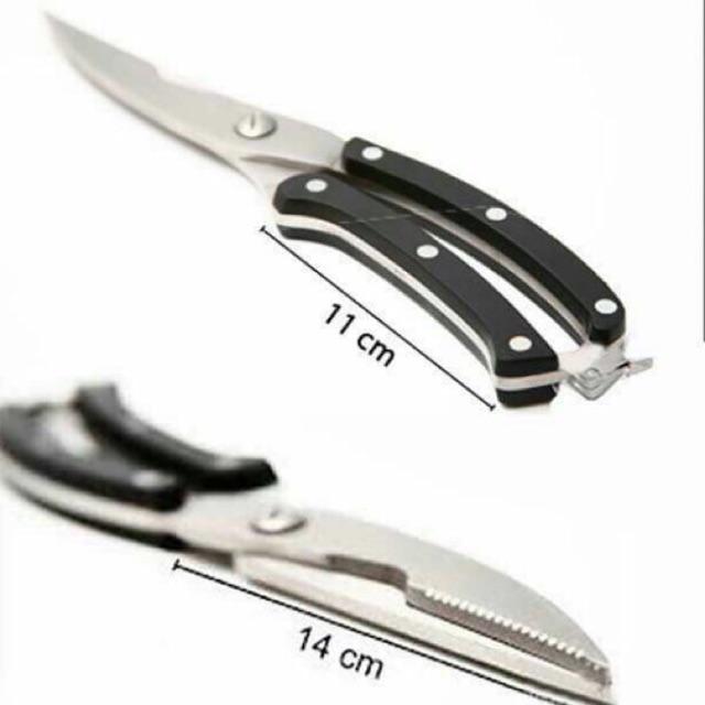 Kéo cắt gà vịt cán sừng -003