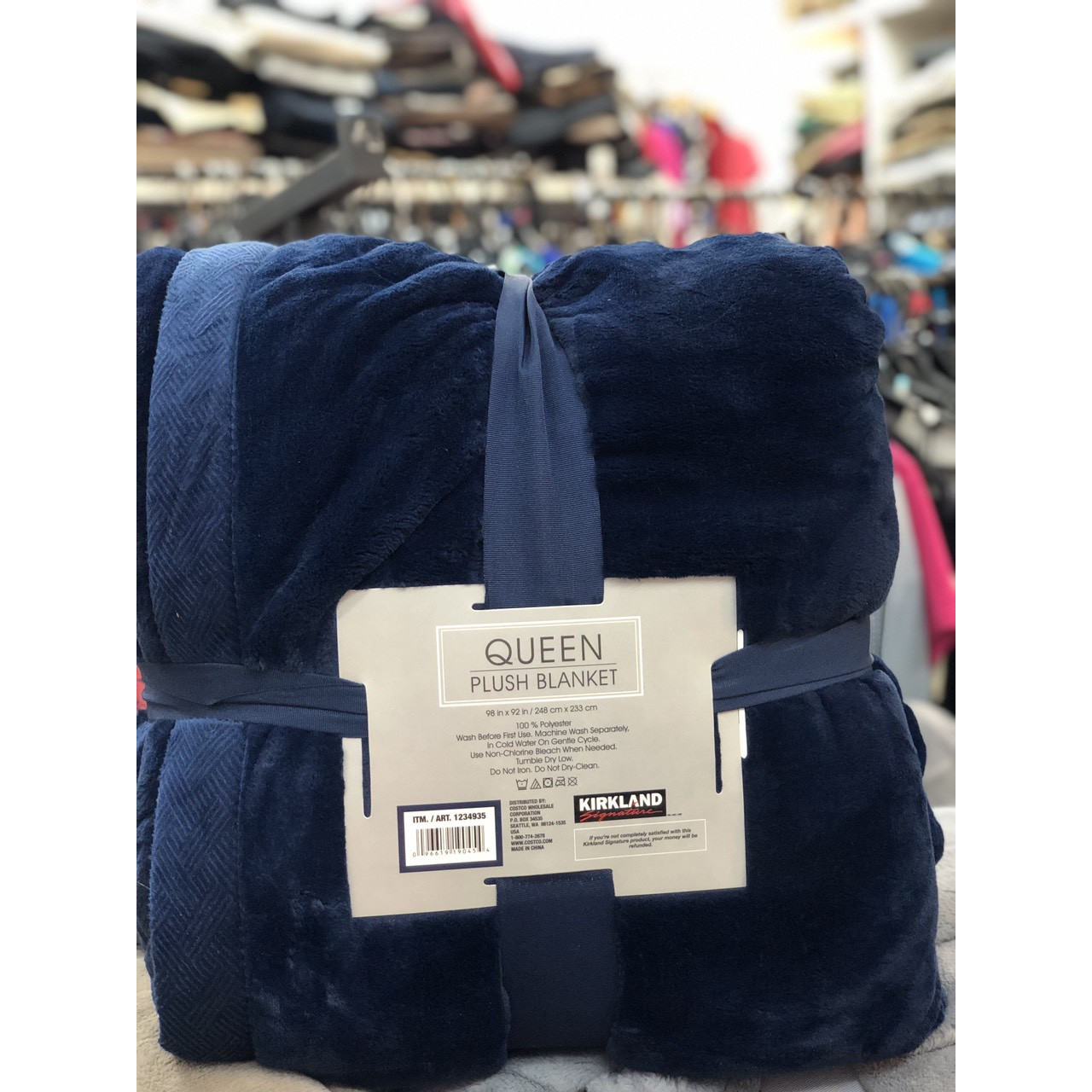 Chăn lông cừu KirkLand Plush Blanket Queen 248 x 233cm của Mỹ