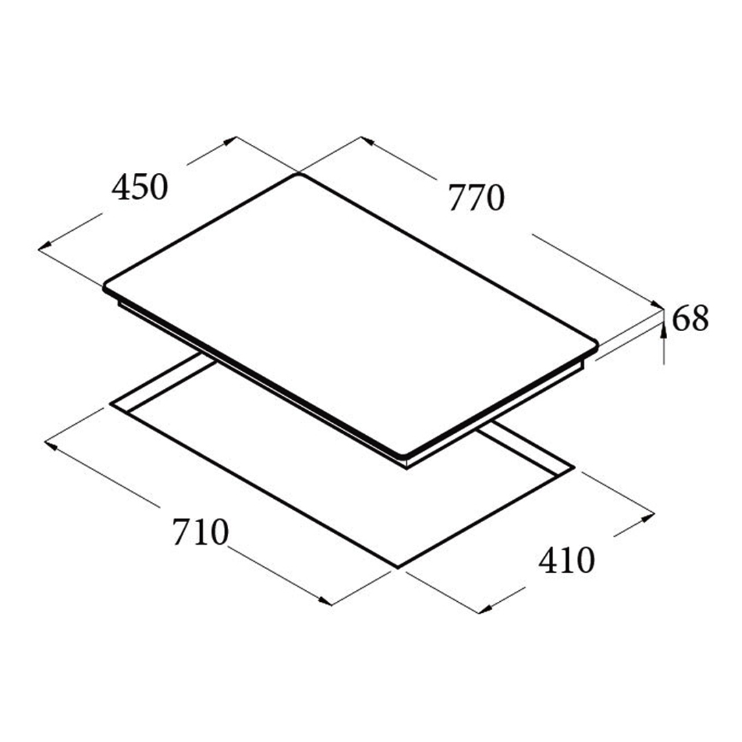 BẾP TỪ ES 828DKI (NA 772IB) D'MESTIK  - HÀNG NHẬP KHẨU