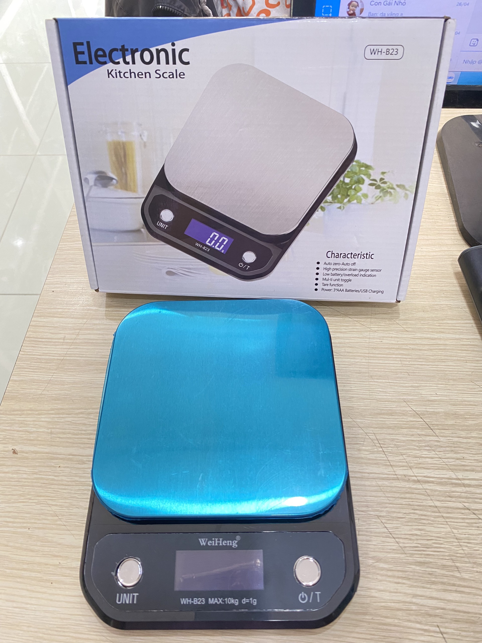 Cân Điện Tử Nhà Bếp Weiheng 10kg/1G