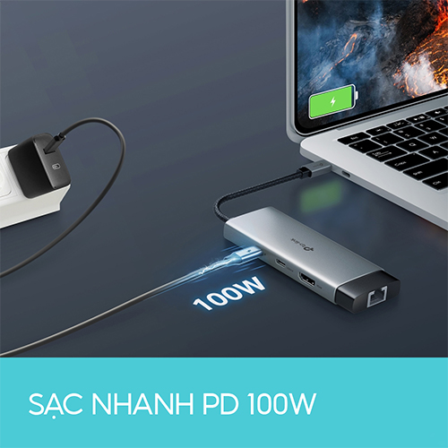 Cổng chuyển đổi TP-Link 6-in-1 USB-C UH6120C - Hàng chính hãng