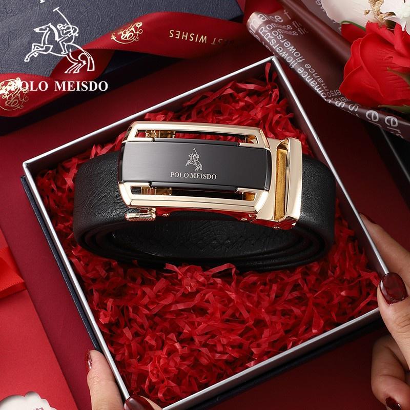 Dây Nịt Nam Da Bò Cao Cấp Hàng Hiệu POLO MEISDO Khóa Tự Động PL71