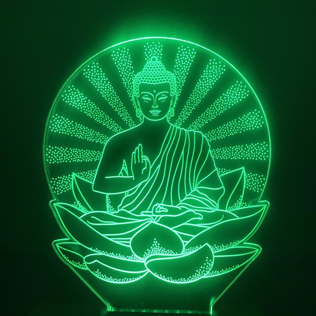 Đèn led 16 màu hình PHẬT THÍCH CA, quà tặng người thân,