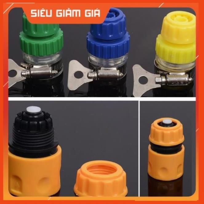 Bộ dây vòi xịt nước rửa xe, tưới cây . tăng áp 3 lần, loại 20m 206701-3 đầu đồng,cút+ tặng đai