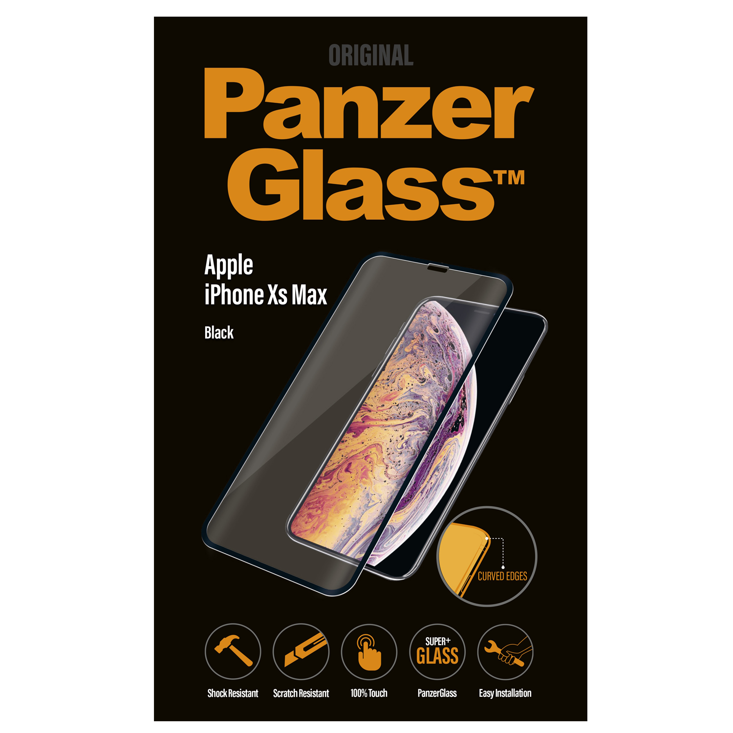 Kính Cường Lực PanzerGlass Apple Iphone XS MAX 3D - Hàng chính hãng