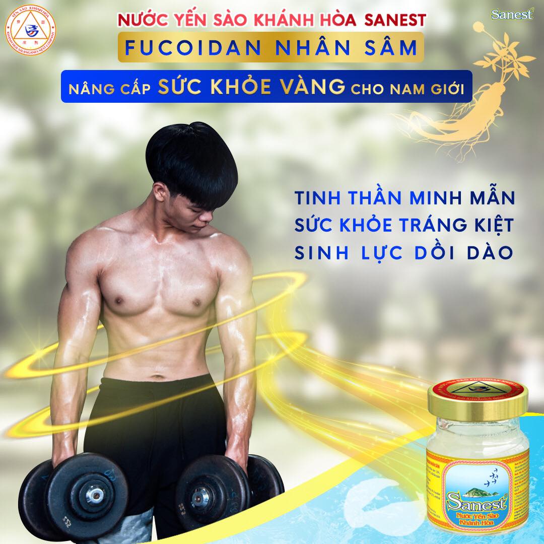 NƯỚC YẾN SÀO KHÁNH HÒA NHÂN SÂM FUCOIDAN 70ML