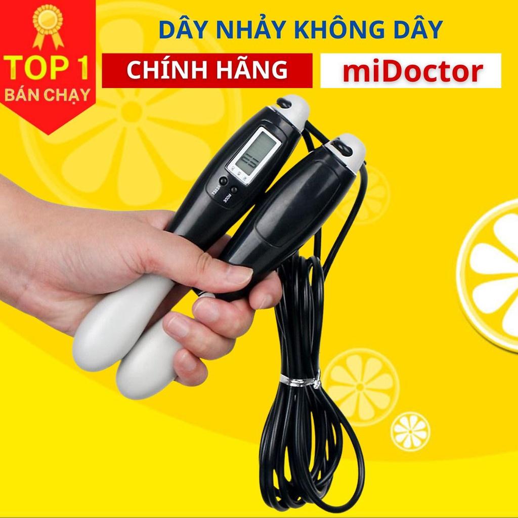 Dây nhảy không dây đếm số màn hình điện tử - chính hãng miDoctor