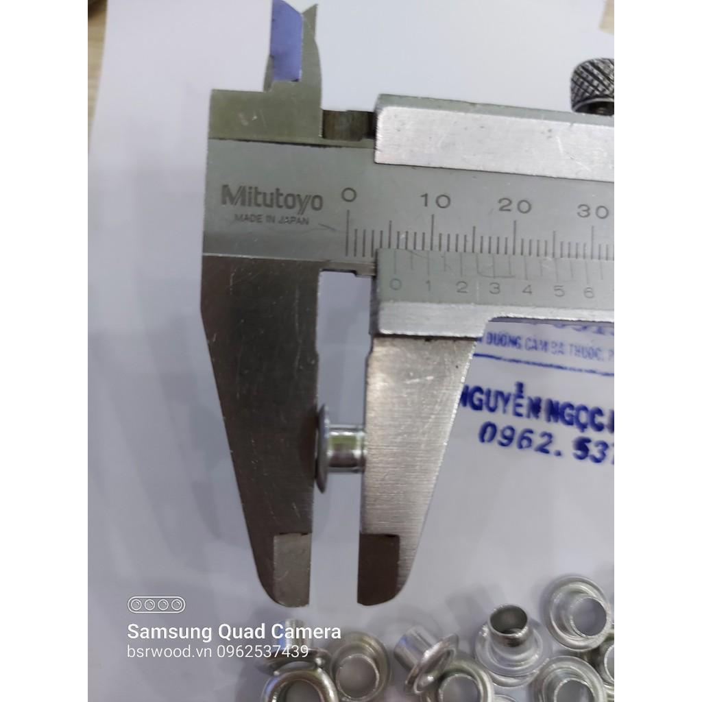 Khoen ore 5mm Khuy mắt cáo bấm giày bata, bấm túi giấy, bấm bao bì Bằng NHÔM Túi 100 cái Không long đền