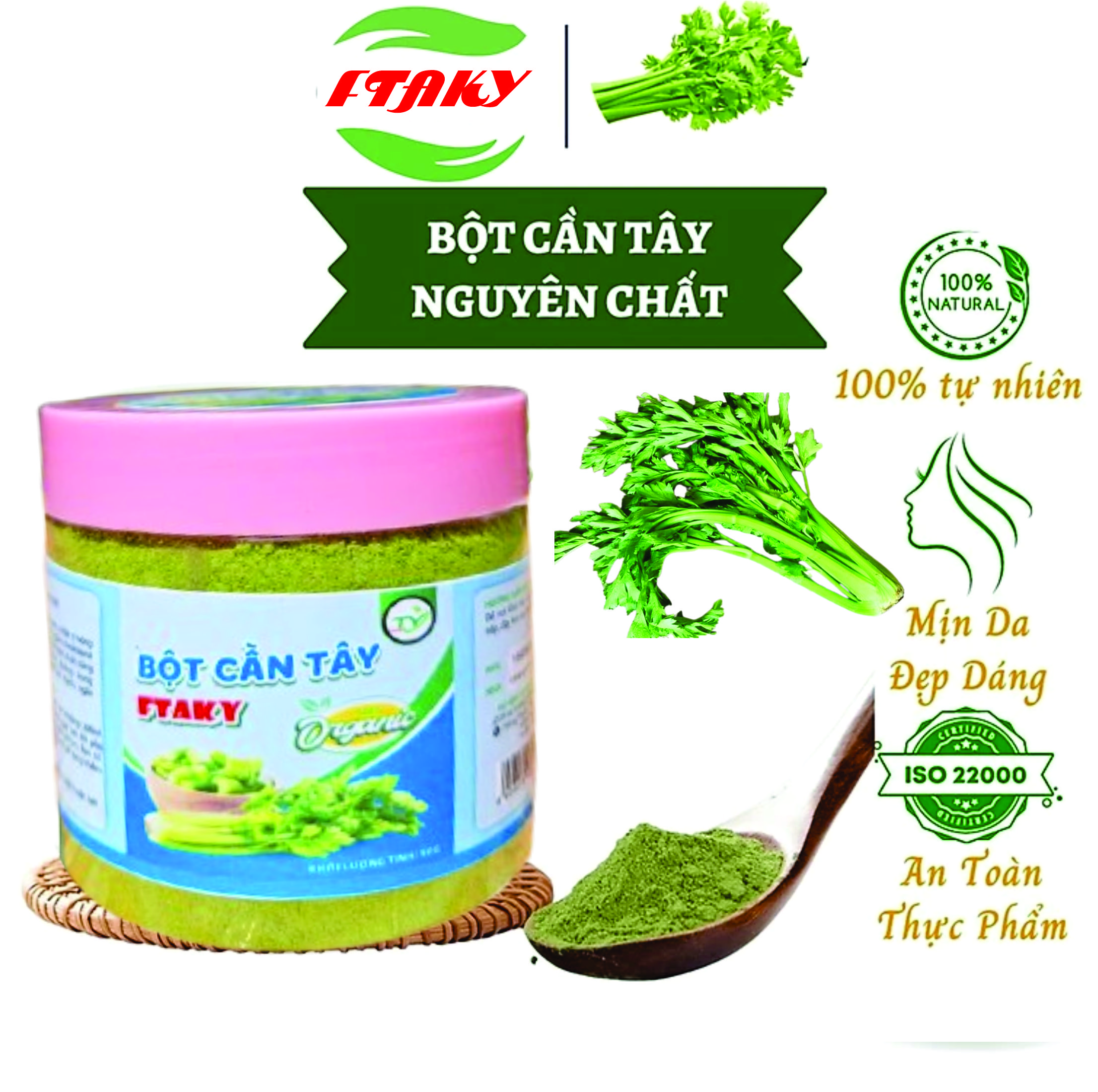 Bột cần tây nguyên chất sấy lạnh