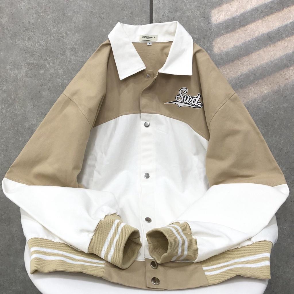 Áo Khoác Bomber BOB Jacket Form Rộng Vải Khaki Dày Dặn Phong Cách Ulzzang Unisex