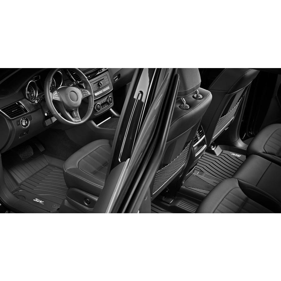 Thảm lót sàn xe ô tô Mercedes GLE 2019- đến nay Nhãn hiệu Macsim 3W chất liệu nhựa TPE đúc khuôn cao cấp - màu đen