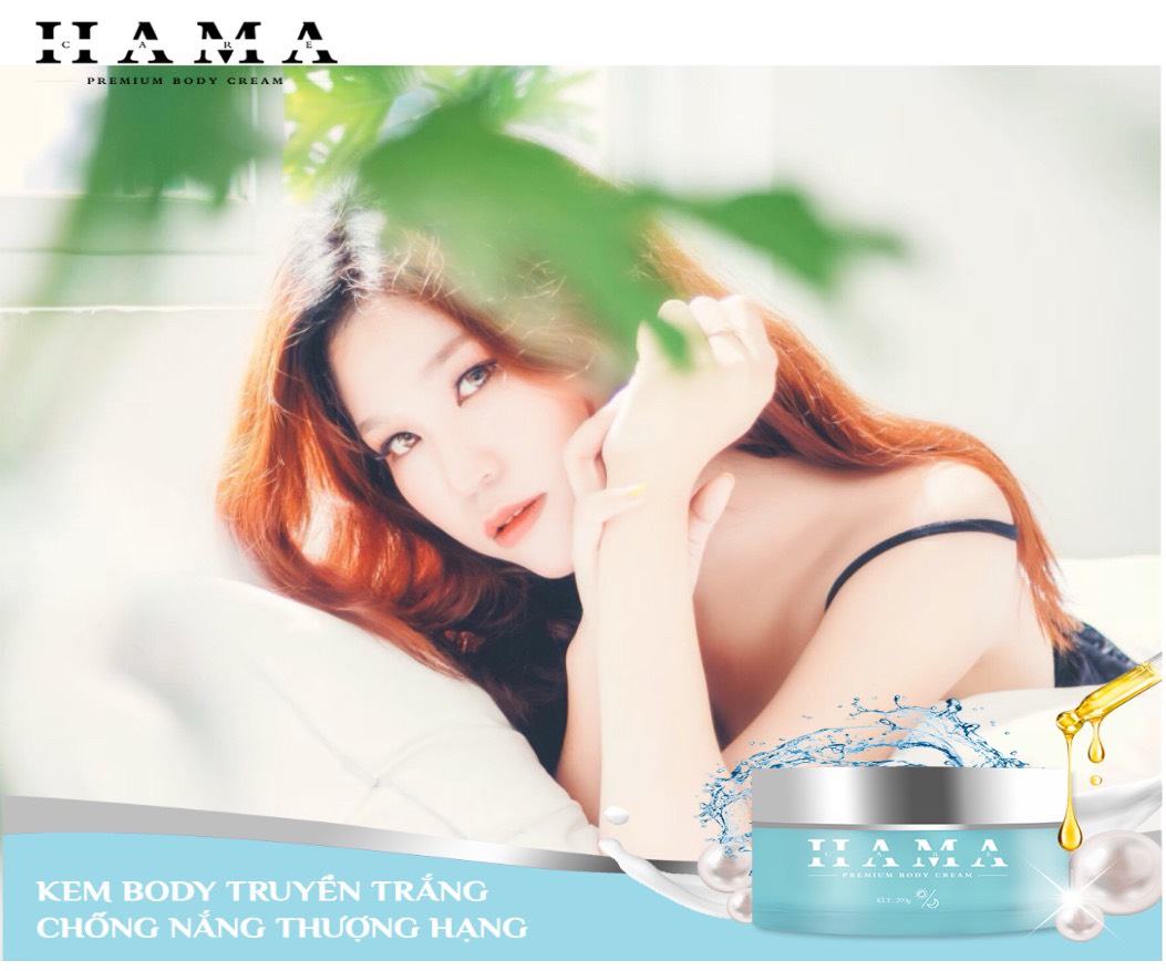 Body Truyền Trắng HAMA Care 200g Có SPF45/PA+++