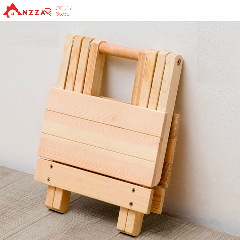 Ghế gỗ gấp gọn mini, ghế ban công ngoài trời, dã ngoại, du lịch GG-02
