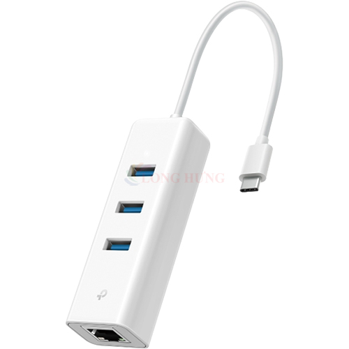 Cổng chuyển đổi TP-Link USB Type-C 3-Port Hub & Gigabit Ethernet Adapter UE330C - Hàng chính hãng