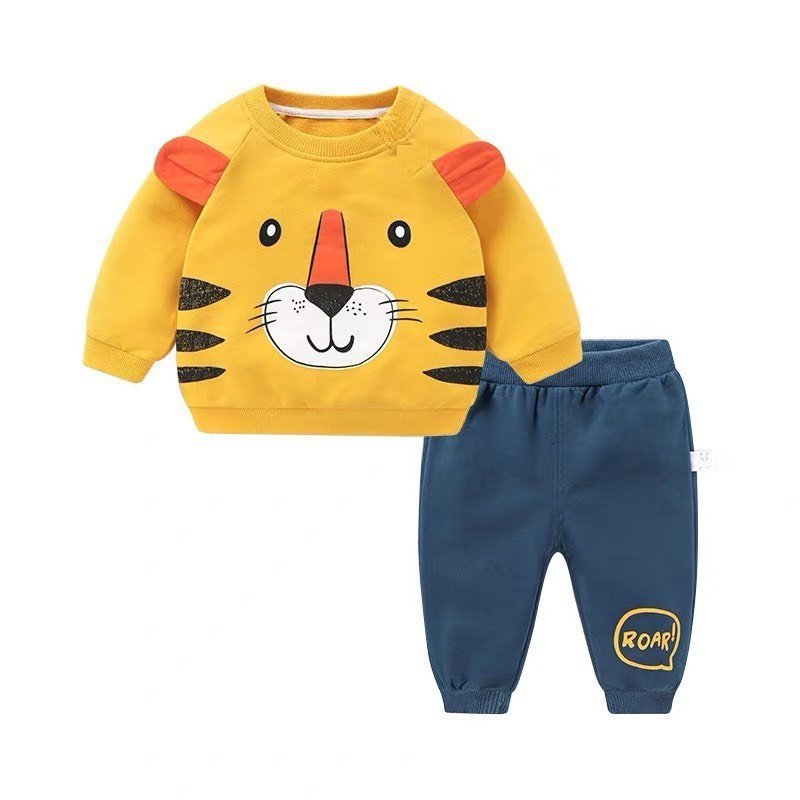 Bộ sweater, bộ dài thu đông cao cấp bé trai, bé gái size 5-21kg