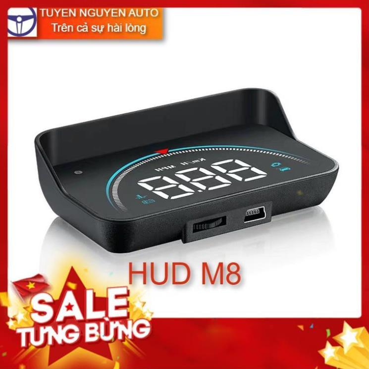 Màn hình hắt kính HUD M8 hiển thị tốc độ và cảnh báo tốc độ cắm cổng OBD