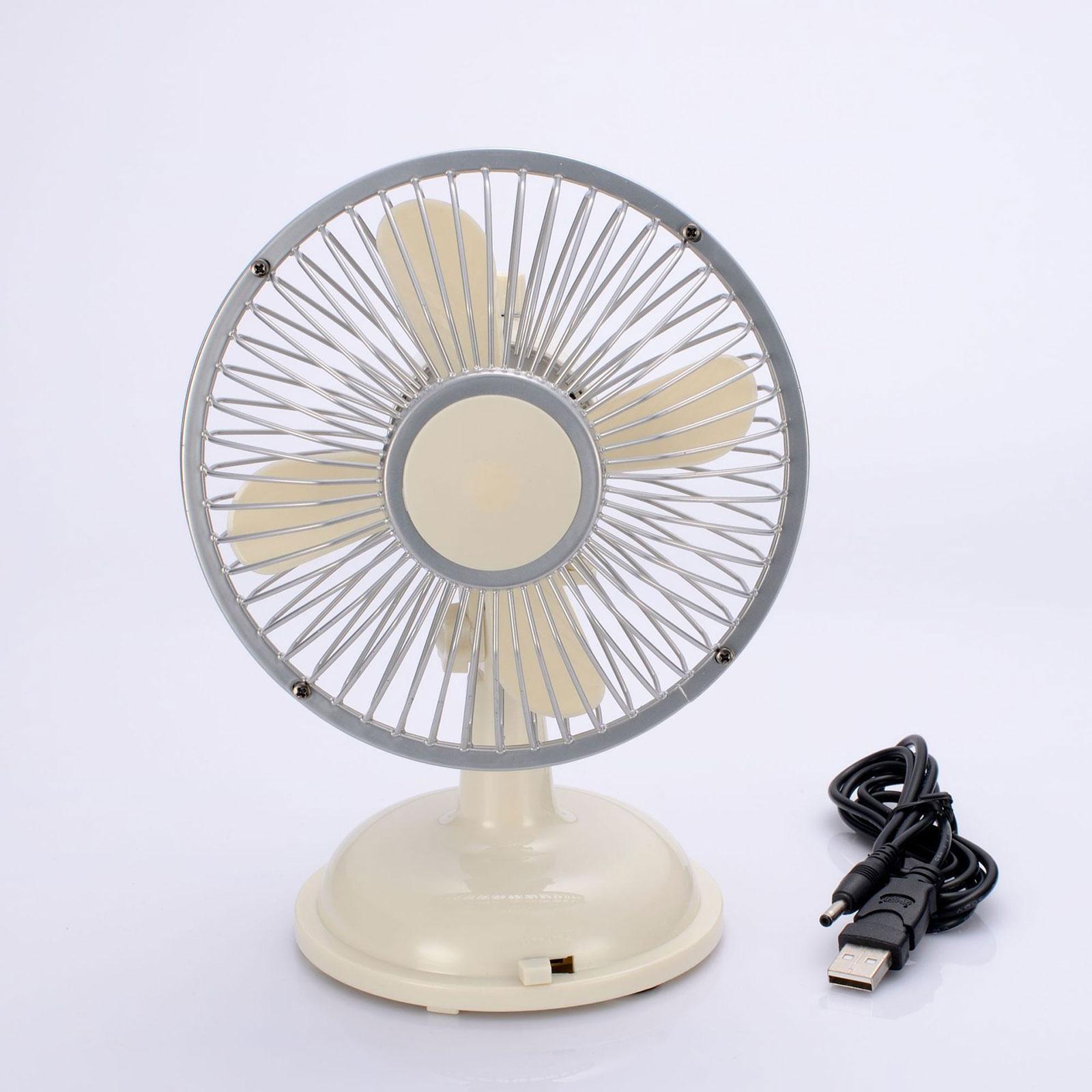 Mini Desk Fan Shaking Head Fans 2 Speeds Indoor Quiet Compact Small Cooling Fan Personal Portable Fan for Outdoor Home Desktop Office Camping