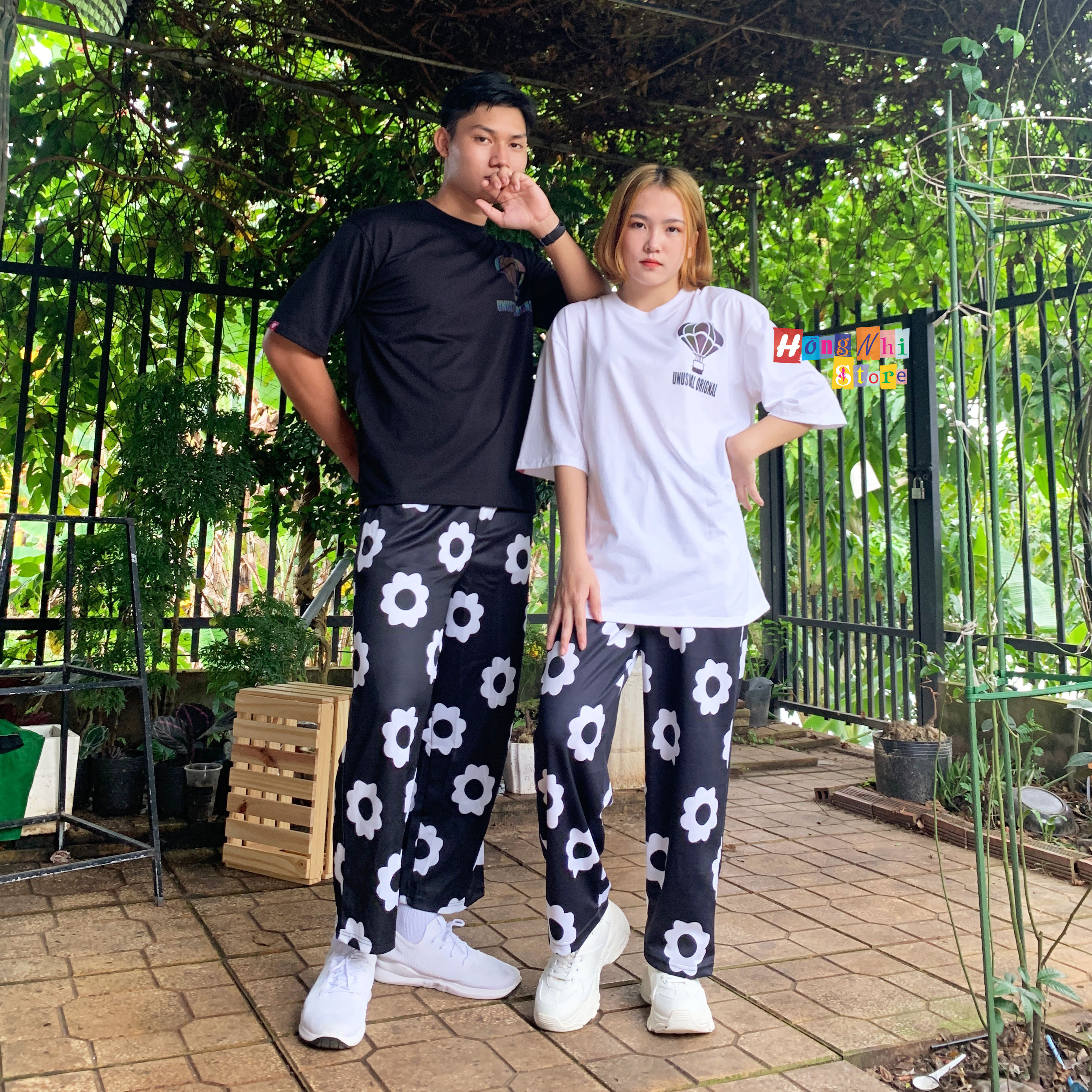 Quần Hoạt Hình Dài Ống Rộng Cartoon Pant Oversize Ulzzang Unisex - MM
