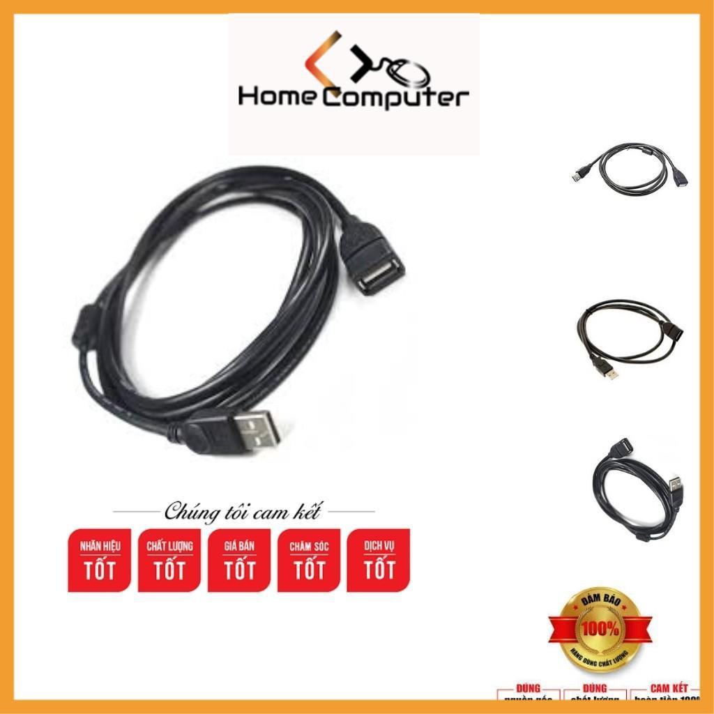 Dây Cáp Nối Dài USB 1.5m, 3m, 5m Đen Chống Nhiễu Hàng Chất Lượng -