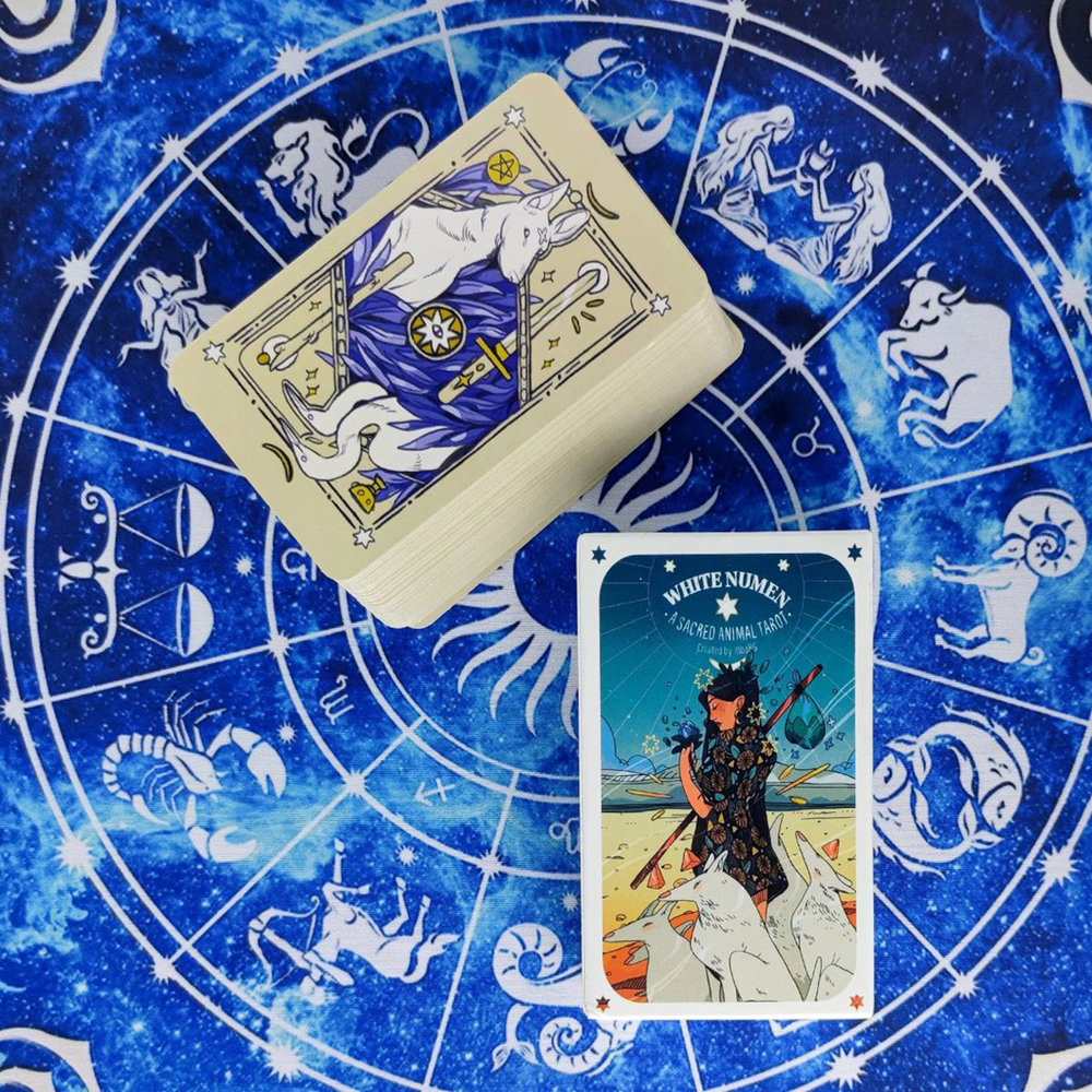 Bộ Bài The White Numen Tarot 78 Lá Bài Tặng Đá Thanh Tẩy