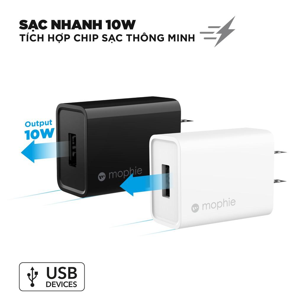 Combo sạc dự phòng Energizer 10,000mAh UE10053 - sạc Mophie 10W - cáp Mophie A 1M - Hàng Chính Hãng