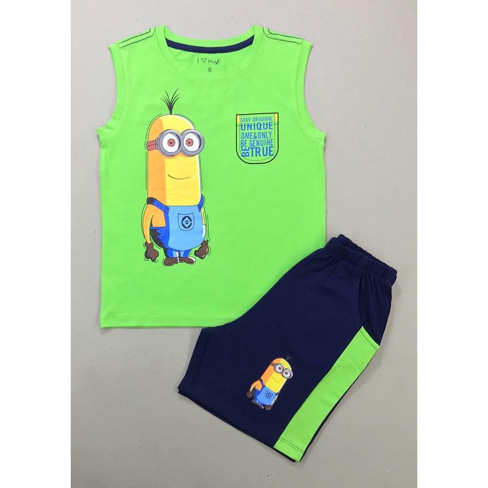 Bộ sát nách bé trai in minion