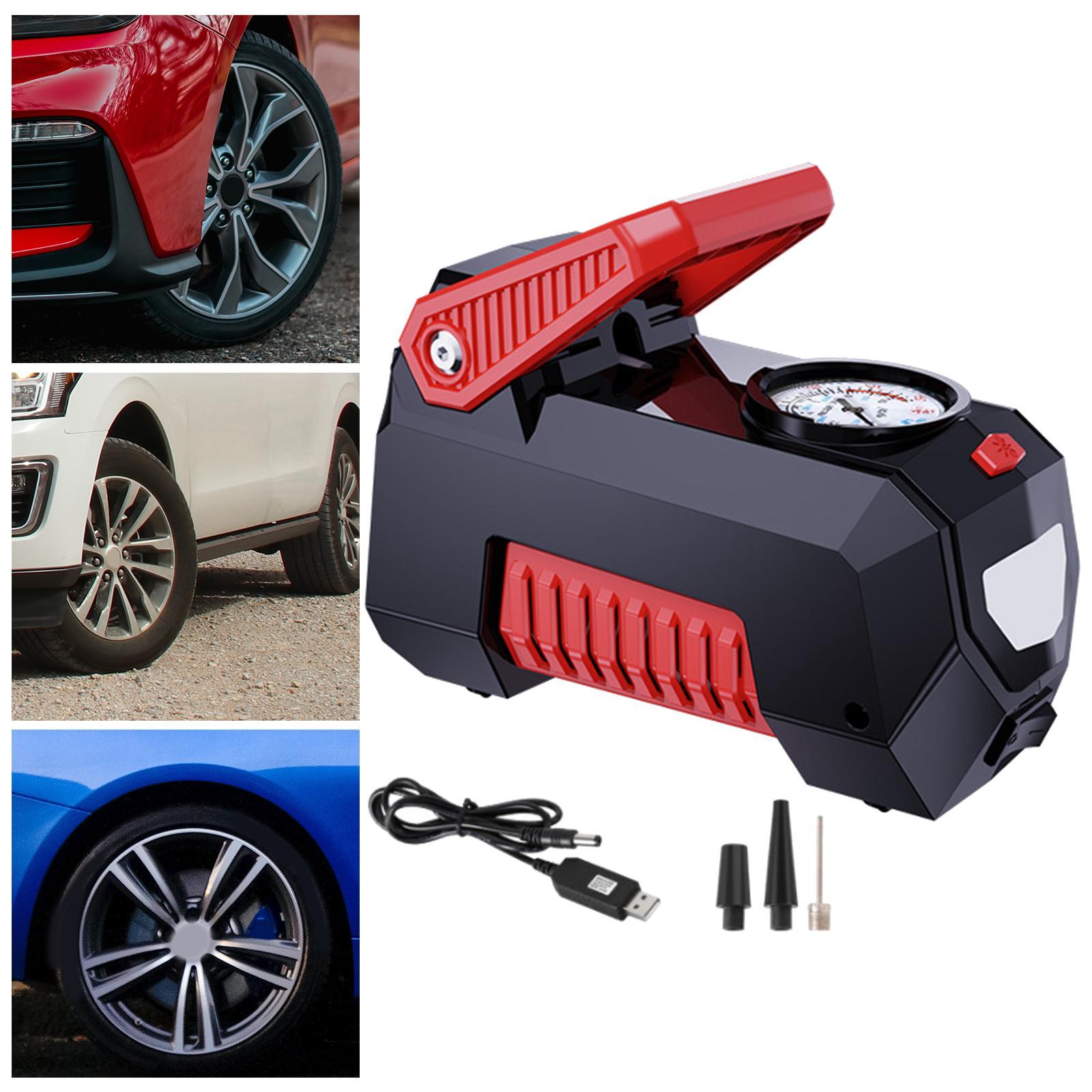 Tire Inflator  with Tyre Pressure Gauge 12V  for Balloons