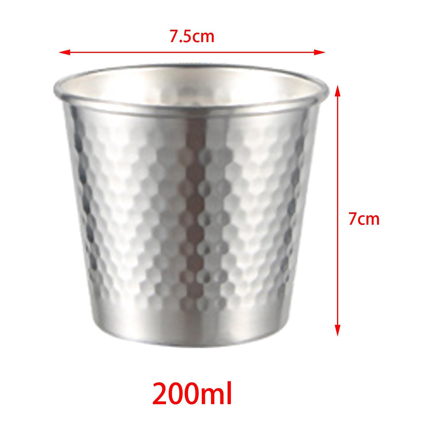 Tea Drink Cup Camping Cup Water Cup Mug 304Stainless Steel Drinkware Lightweight  Cup Beer Cup for Tea Camping Daily Use Office Hiking