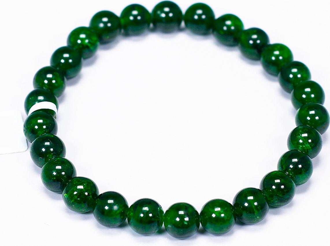Vòng tay đá Diopside mệnh hỏa, mộc - Ngọc Quý Gemstones
