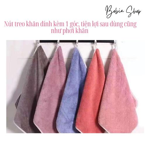 Khăn mặt cotton ngoại nhập vân kẻ chéo cho bé thấm hút siêu tốt, mềm mịn, bông xốp 30x30cm