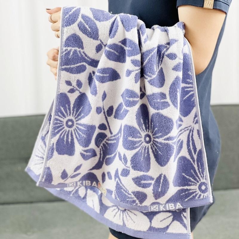 Khăn Tắm Cỡ Vừa 50x100cm KIBA Cotton Kháng Khuẩn, Dày Dặn, Êm Mềm, Thấm Hút Tốt, An Toàn Cho Da, Phù Hợp Cho Bé