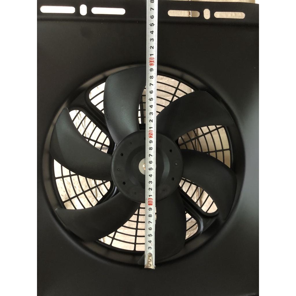 Quạt Dàn nóng lồng sắt chế 14x18 12V / 24V 35x46 cm hàng Trung Quốc