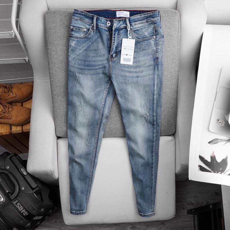 Quần jean VNXK ống ôm hàng xuất dư- jean co giãn