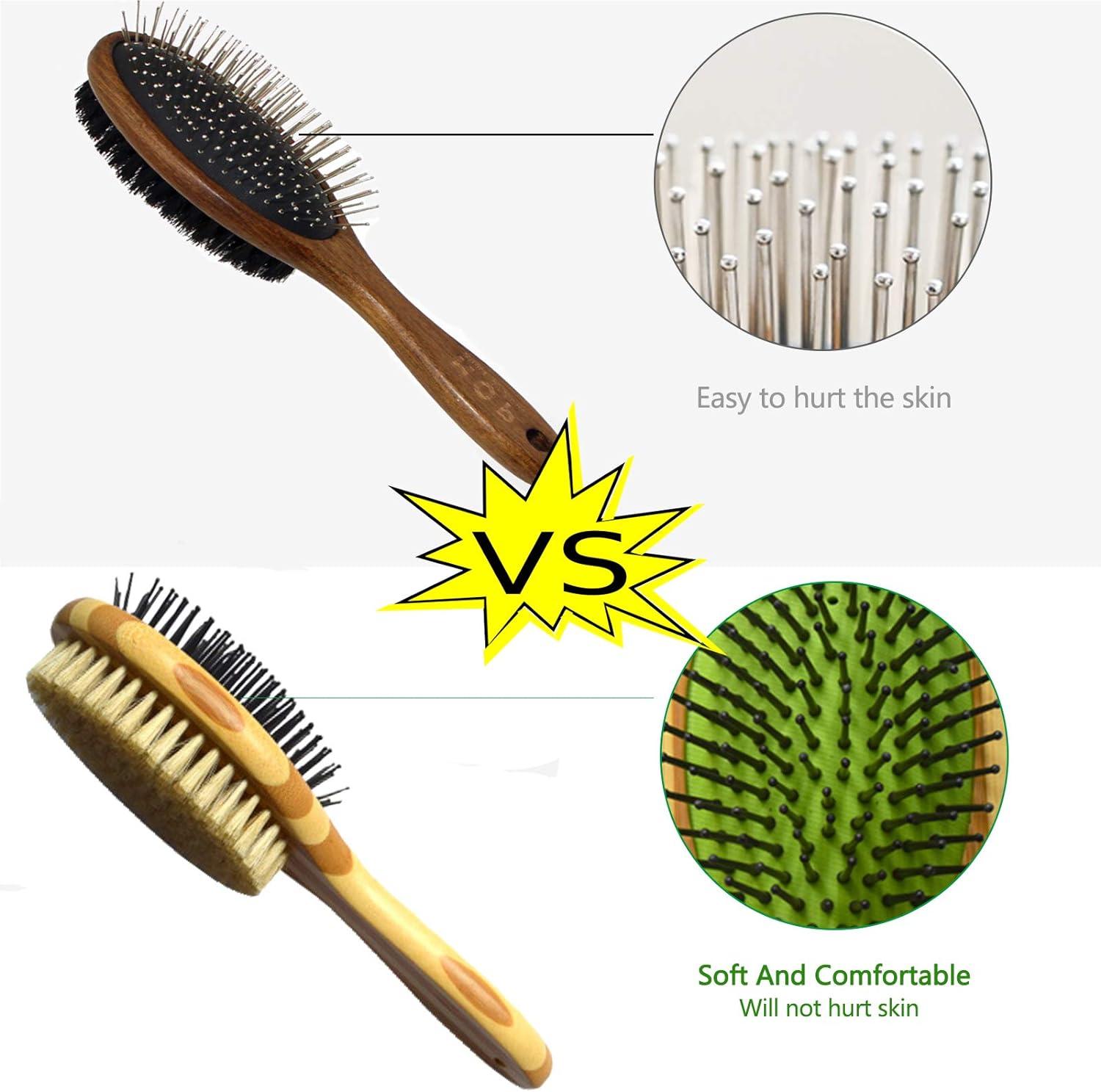 Bàn chải chải lông cho chó mèo bằng cao su massage hai mặt, Bàn chải cho chó/mèo, Thích hợp cho thú cưng có lông ngắn, trung bình và dài