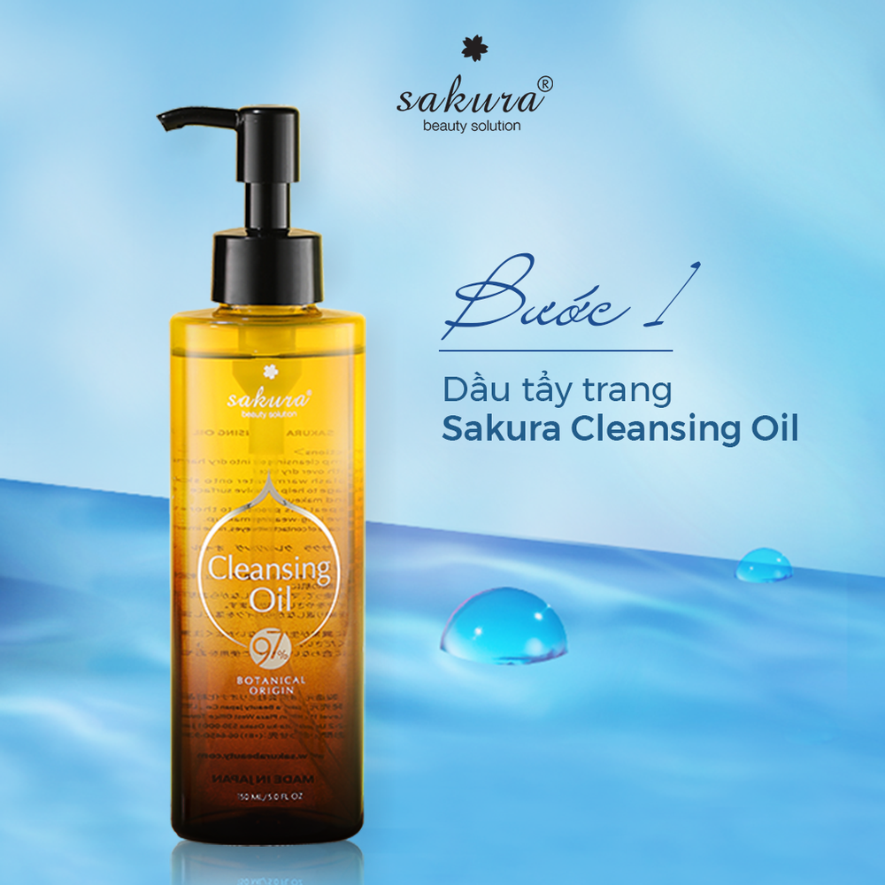 Dầu tẩy trang Sakura Cleansing Oil Nhật Bản 150ml