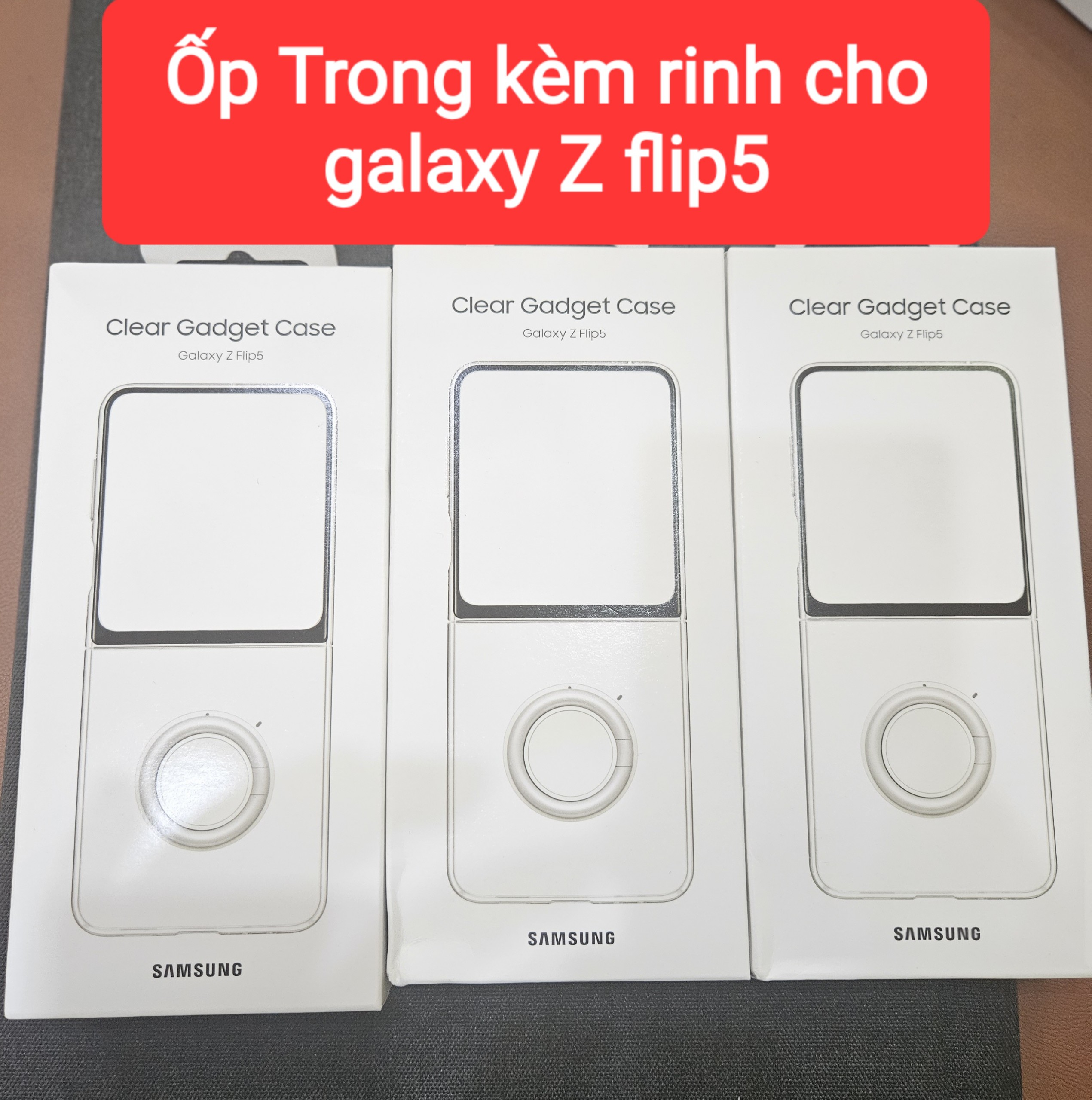 Ốp lưng Trong Linh hoạt Galaxy Z Flip5-Hàng chính hãng