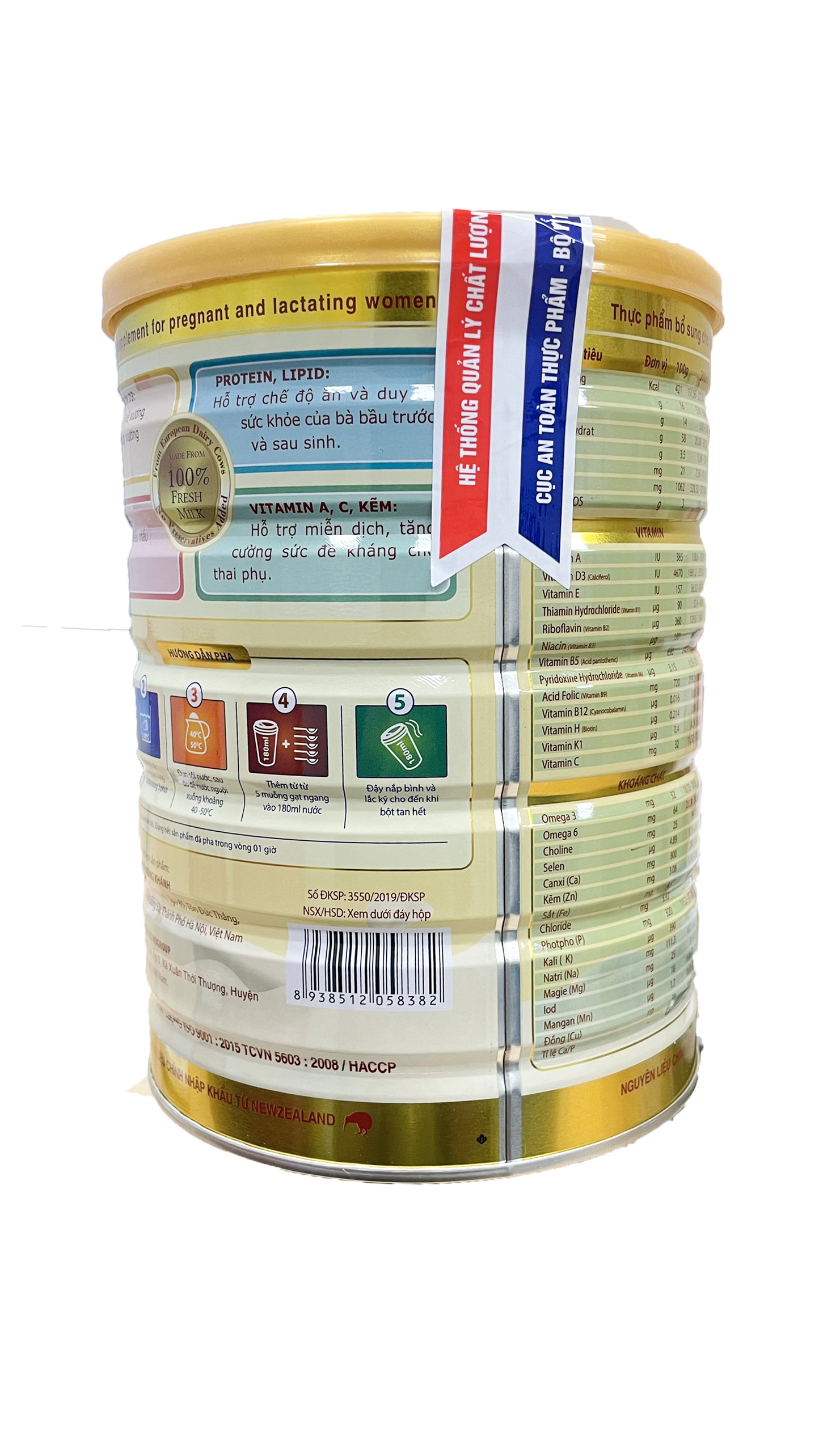 Sữa Bột Cho Mẹ Bầu Hỗ Trợ Phát Triển Xương Chắc Khoẻ Bổ Sung Vitamin Sắt Kẽm Meisu Mama