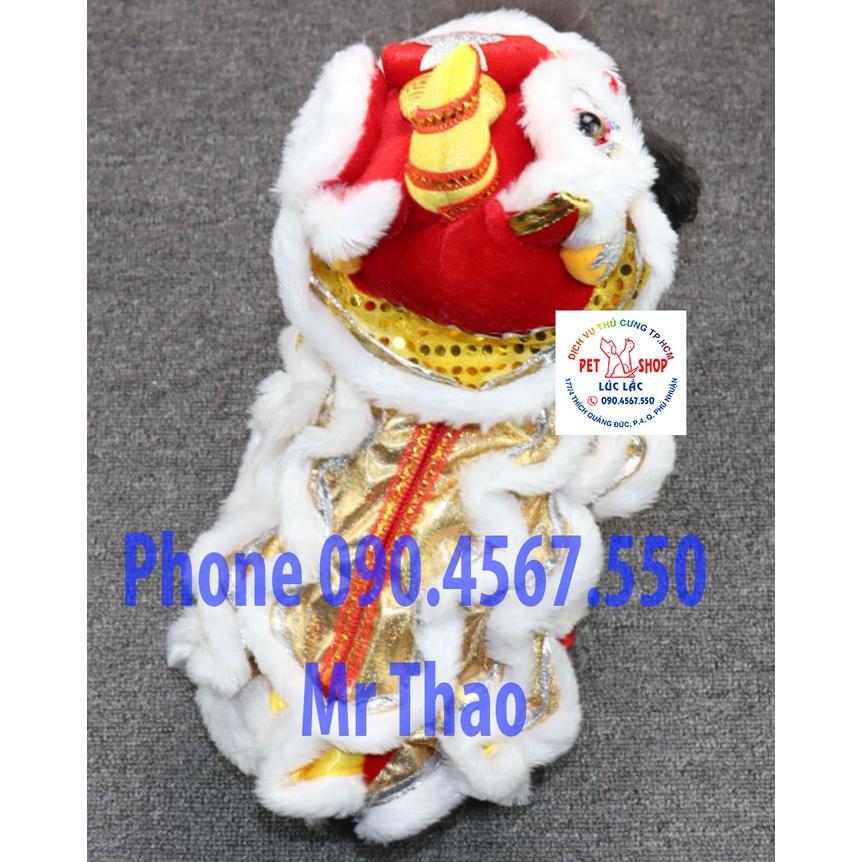 Áo quần con Lân cho Chó Mèo , Quần Áo Chó Mèo có Size 5XL cho Pet Khổng Lồ.