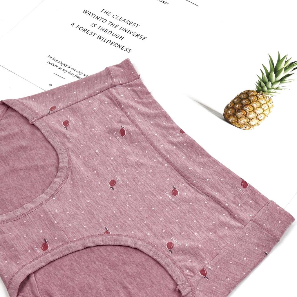 Quần Lót Cotton Nữ Cao Cấp Muối Tiêu Chấm Bi Cạp Cao Kháng Khuẩn Mềm Mại PINKBOUTIQUE QL997