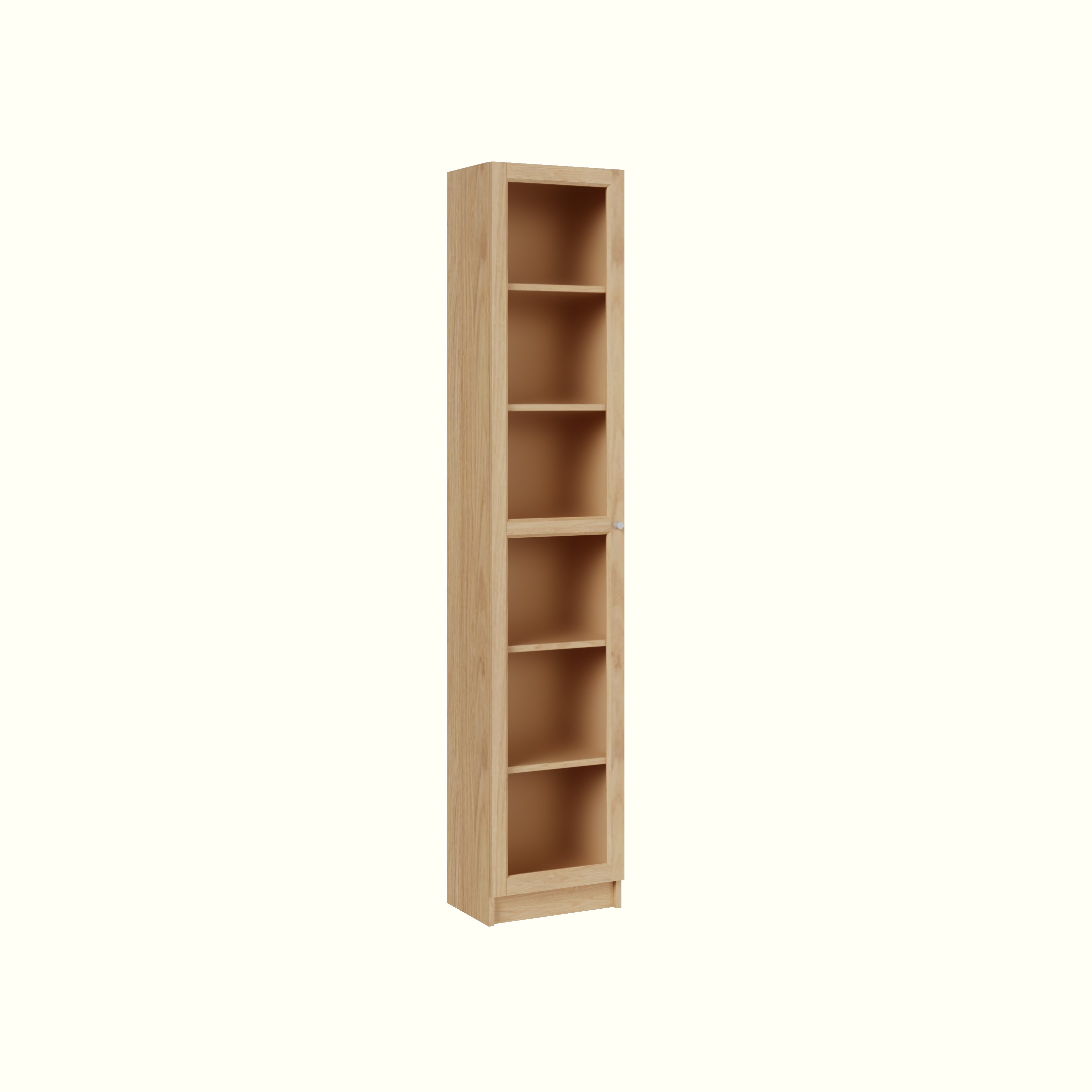 [Happy Home Furniture] CATY, kệ sách 6 tầng cửa kính size nhỏ,  40cm x 30cm x 202cm (DxRxC), KSA_011