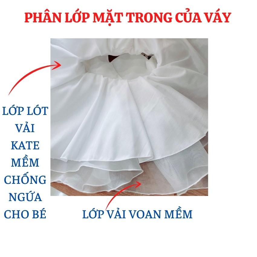 Váy công chúa cho bé gái mẫu đầm công chúa bé gái 2 dây xòe đẹp cho bé yêu - Tặng kèm nơ cài tóc