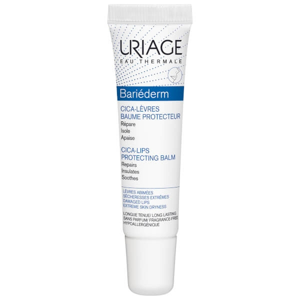 Uriage Bariéderm Cica-Lips Repairing Balm, Kem Dưỡng Môi Khô và Nứt Nẻ (15 ml)